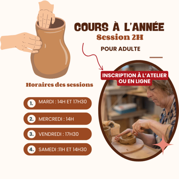 Cours collectif adultes 2H