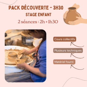 Stage pack découverte poterie enfant - 2 séances