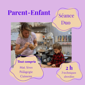 duo parent enfant poterie