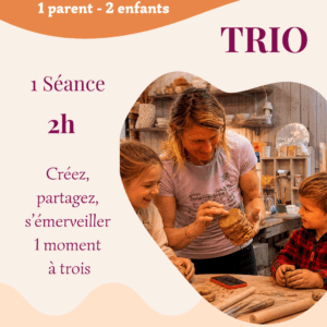 prestation séance de poterie en famille